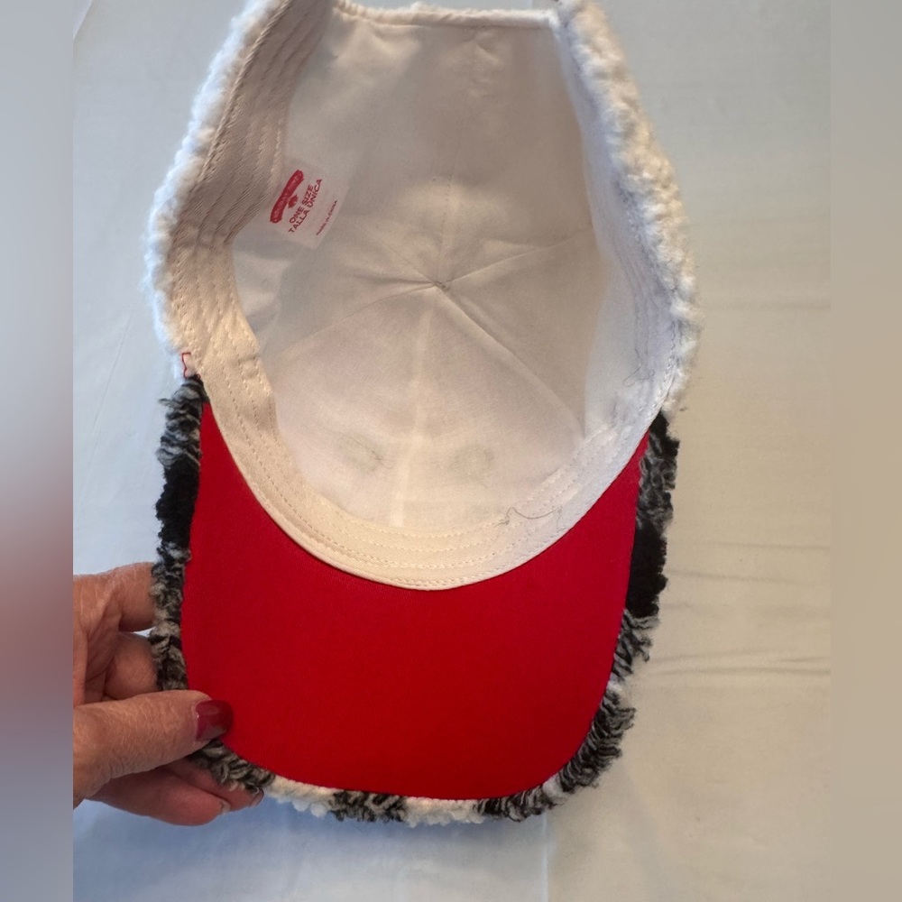 Cozy Snowman Fleece Women's Hat adjustable NWOT - Picture 4 of 6